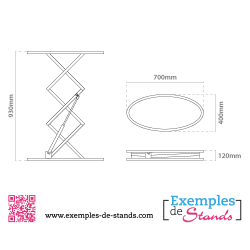 mobilier en tissu pour foire expo & salon