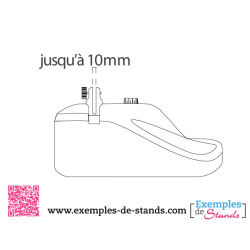 Pied pour extérieur panneau socle panneau Dibond