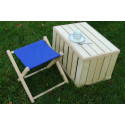 Tabouret pliable personnalisable en tissu