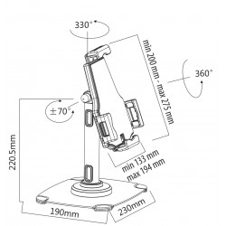 Presentoir tablette tactile pas cher universel