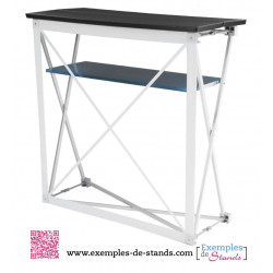 Comptoir de stand amovible tissu portable transportable