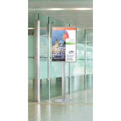 Porte affiche pour affiche format B2 50x70cm sur pied