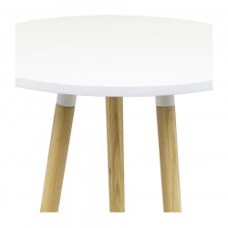 Mange debout table haute plateau bois rond