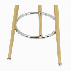 Mange debout table haute plateau bois rond