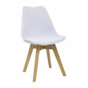 Chaise design blanche ou noire pour entreprise et stand