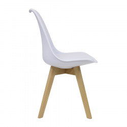 Chaise design blanche ou noire pour entreprise et stand