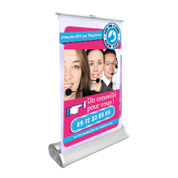 impression mini roll up A3 pas cher en ligne