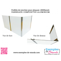 Profilé de jonction aluminium pour panneaux composite