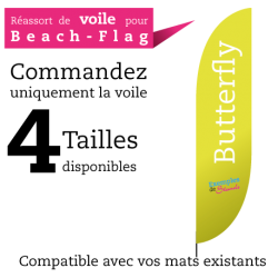 Voile Beach flag SHARK