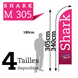 Beach Flag SHARK M305