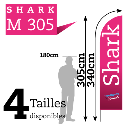 Beach Flag SHARK M305