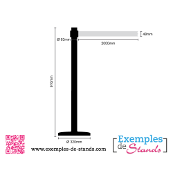 Poteaux pour file d'attente