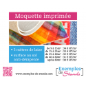 Moquette imprimée personnalisable pour stand