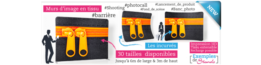 mur d'images pour lancement de produit