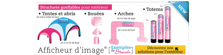 Structures gonflables en extérieur pour événementiel