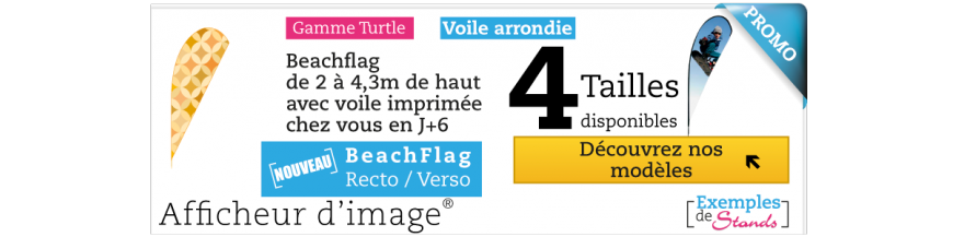 Fabricant beach flag et voile de plage Turtle