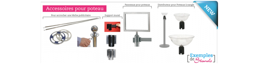 Accessoires pour poteau de file d'attente